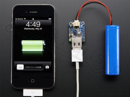 PowerBoost 500 Basic - 5V USB Boost @ 500mA from 1.8V+ - Adafruit 1903